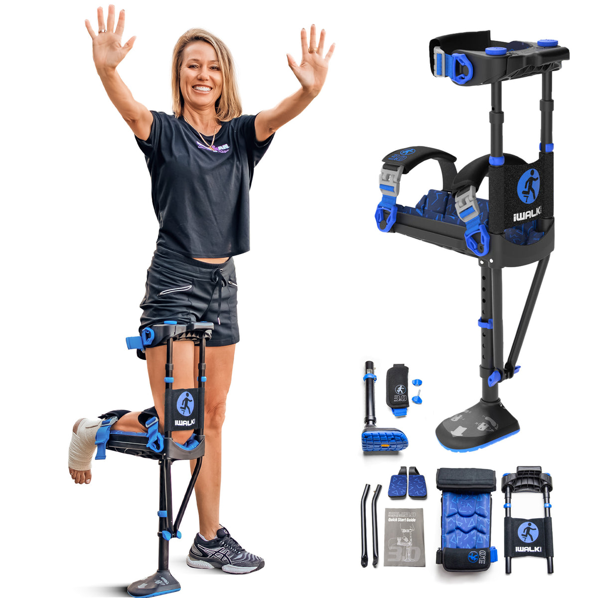 アイウォークフリー3.0  I walk free 3.0 Amazon.com: iWALK3.0 – The Original Hands Free Knee Crutch